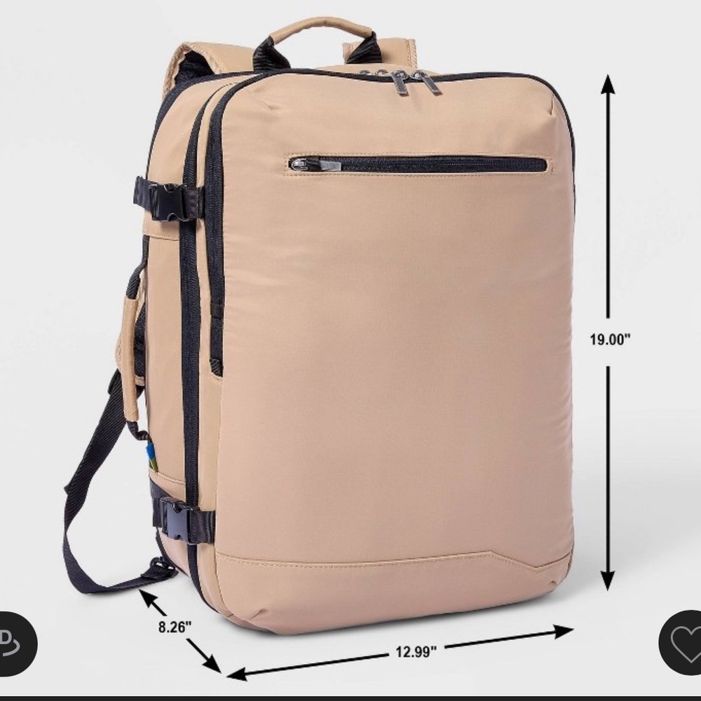 Tan Backpack / Carryon